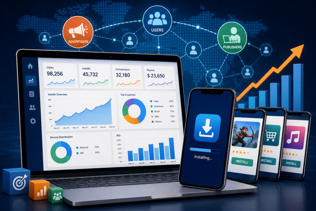 Top CPI networks dashboard for app installs